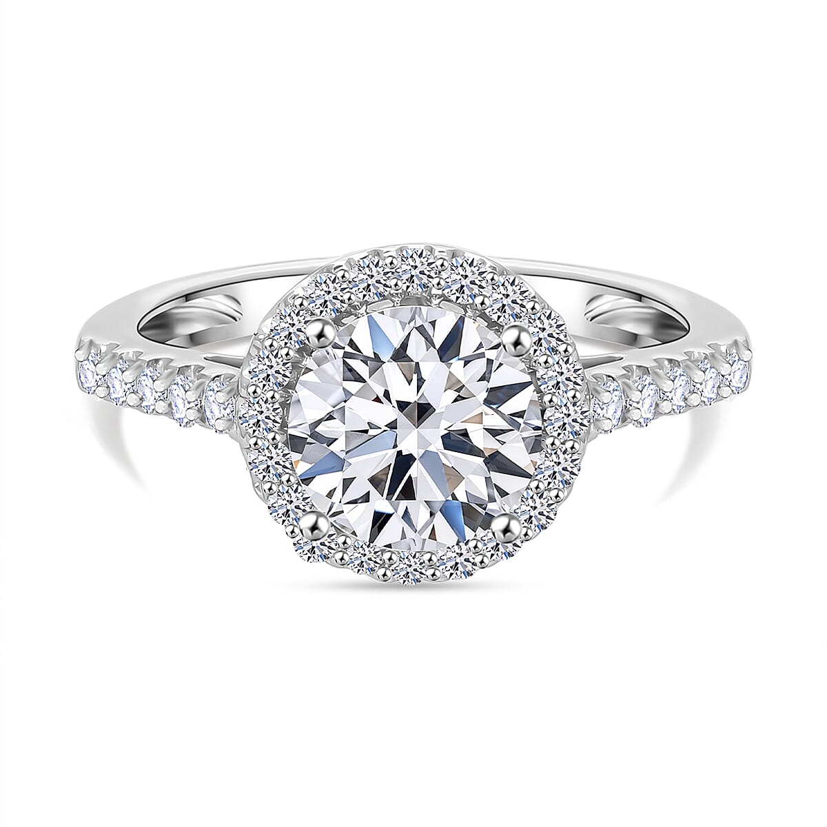 LUXURIANT 950 Platinum SGL Certified (VS/G-H) Lab Grown Diamond Ring 2 Ct. 8015926 0
