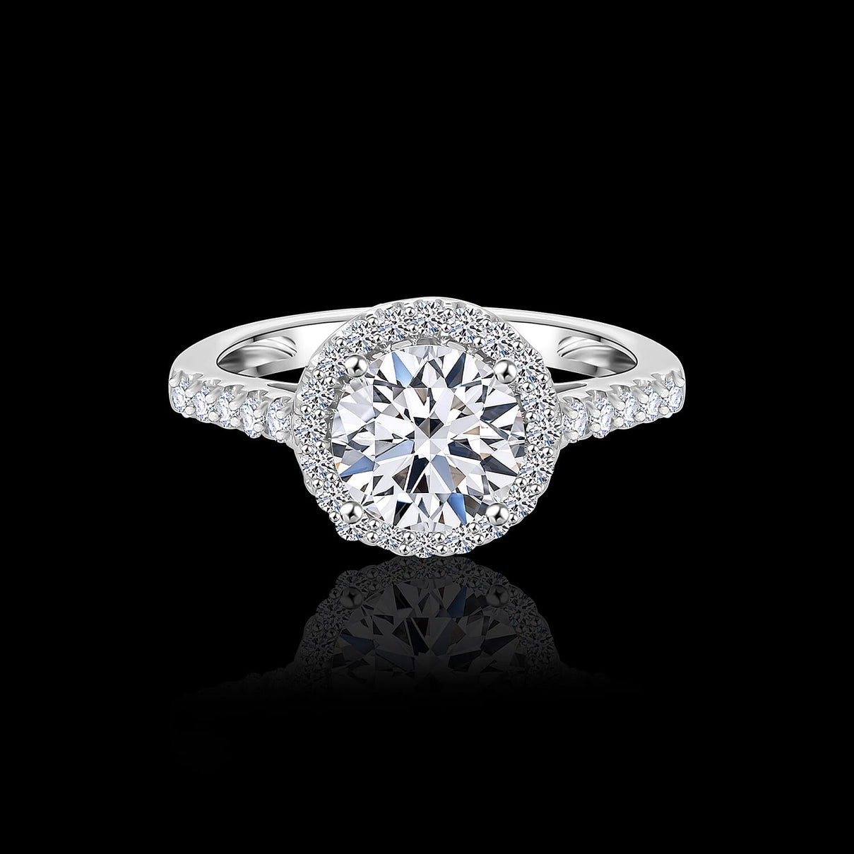 LUXURIANT 950 Platinum SGL Certified (VS/G-H) Lab Grown Diamond Ring 2 Ct. 8015926 3