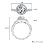 Luxuriant Diamond 950 Platinum (VS-G-H) Lab Grown Diamond Ring 2.00 Ct.