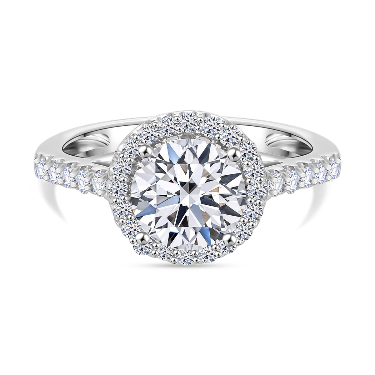 LUXURIANT 950 Platinum SGL Certified (VS/G-H) Lab Grown Diamond Ring 2 Ct. V32594026 0