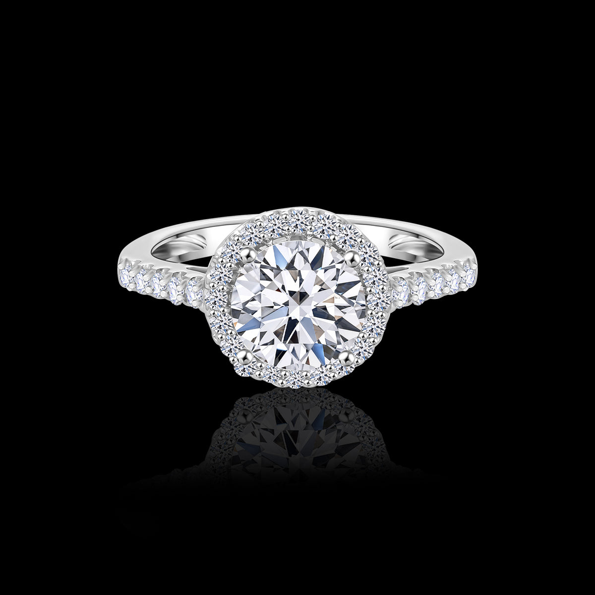 LUXURIANT 950 Platinum SGL Certified (VS/G-H) Lab Grown Diamond Ring 2 Ct. V32594026 3