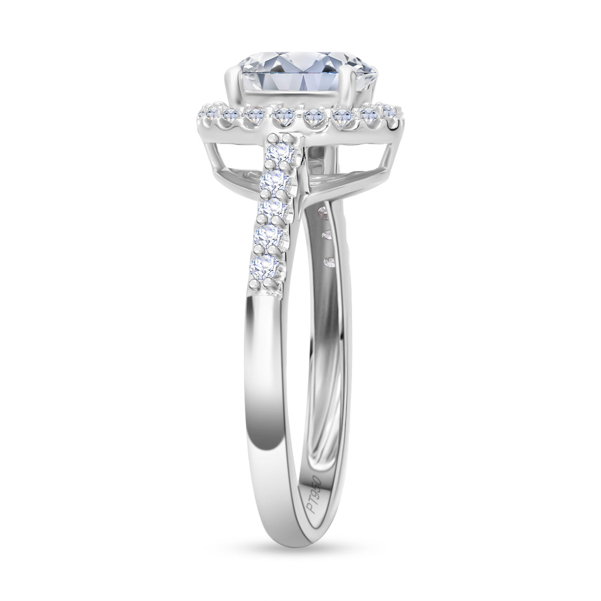 LUXURIANT 950 Platinum SGL Certified (VS/G-H) Lab Grown Diamond Ring 2 Ct. V32594026 4