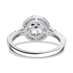 Luxuriant Diamond 950 Platinum (VS/G-H) Lab Grown Diamond Halo Ring 2.00 Ct._8015934_4