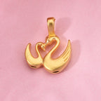 24K Yellow Gold Swan Pendant_8015945_1
