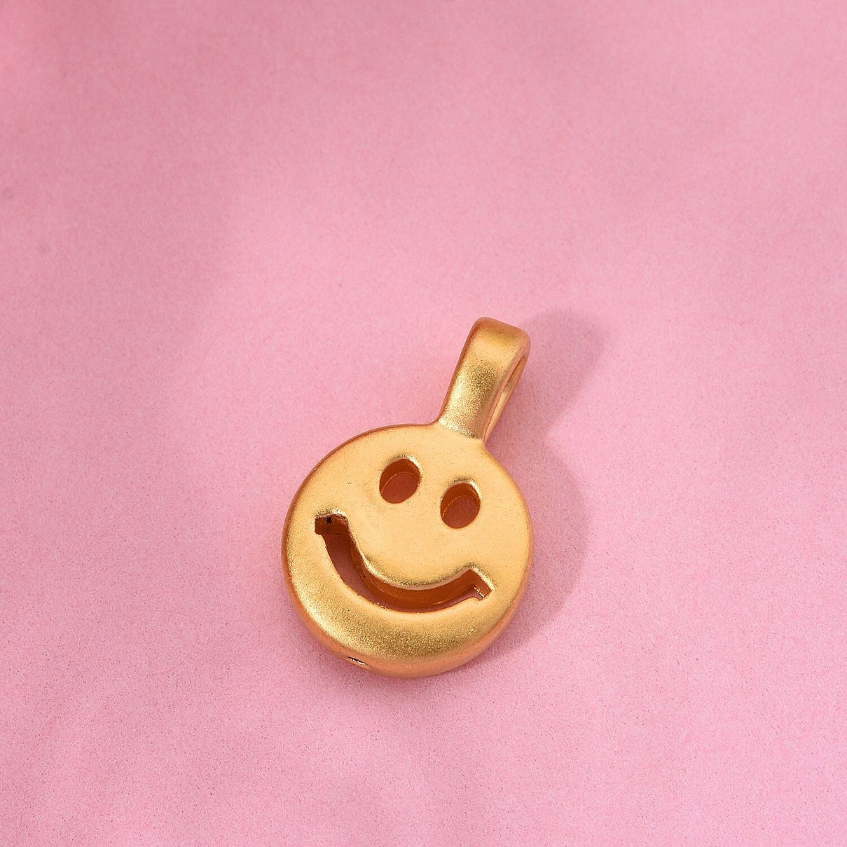 First Time Ever - Designer Inspired 24K Yellow Gold Smiley Pendant (99.9% purity) 8015946 2