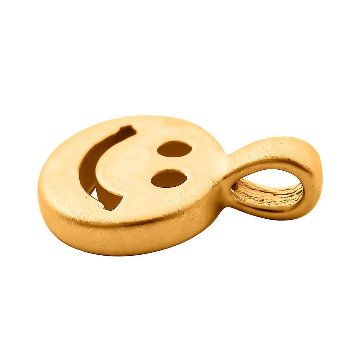 First Time Ever - Designer Inspired 24K Yellow Gold Smiley Pendant (99.9% purity) 8015946 3
