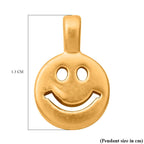 First Time Ever - Designer Inspired 24K Yellow Gold Smiley Pendant (99.9% purity)