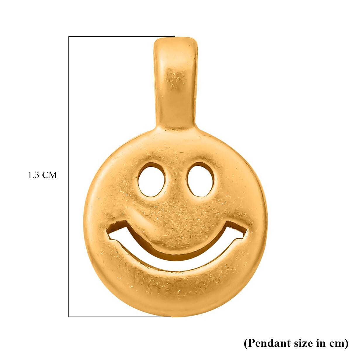 First Time Ever - Designer Inspired 24K Yellow Gold Smiley Pendant (99.9% purity) 8015946 5