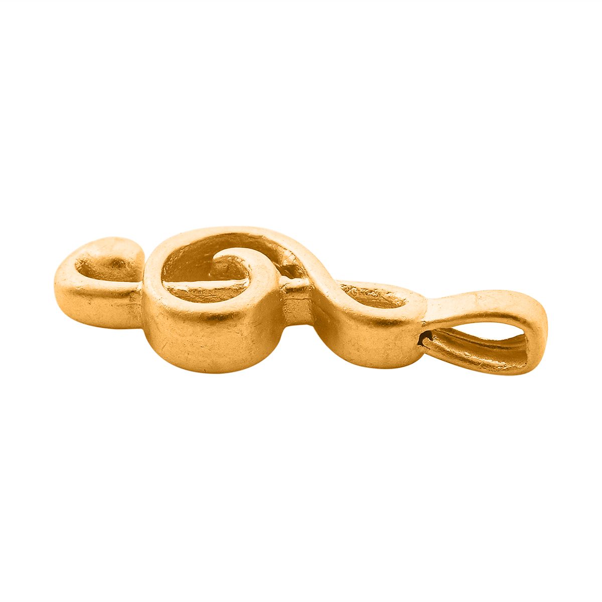 24K Yellow Gold Music Note Pendant (99.9% purity) 8015988 3