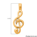 24K Yellow Gold Music Note Pendant (99.9% purity)_8015988_5