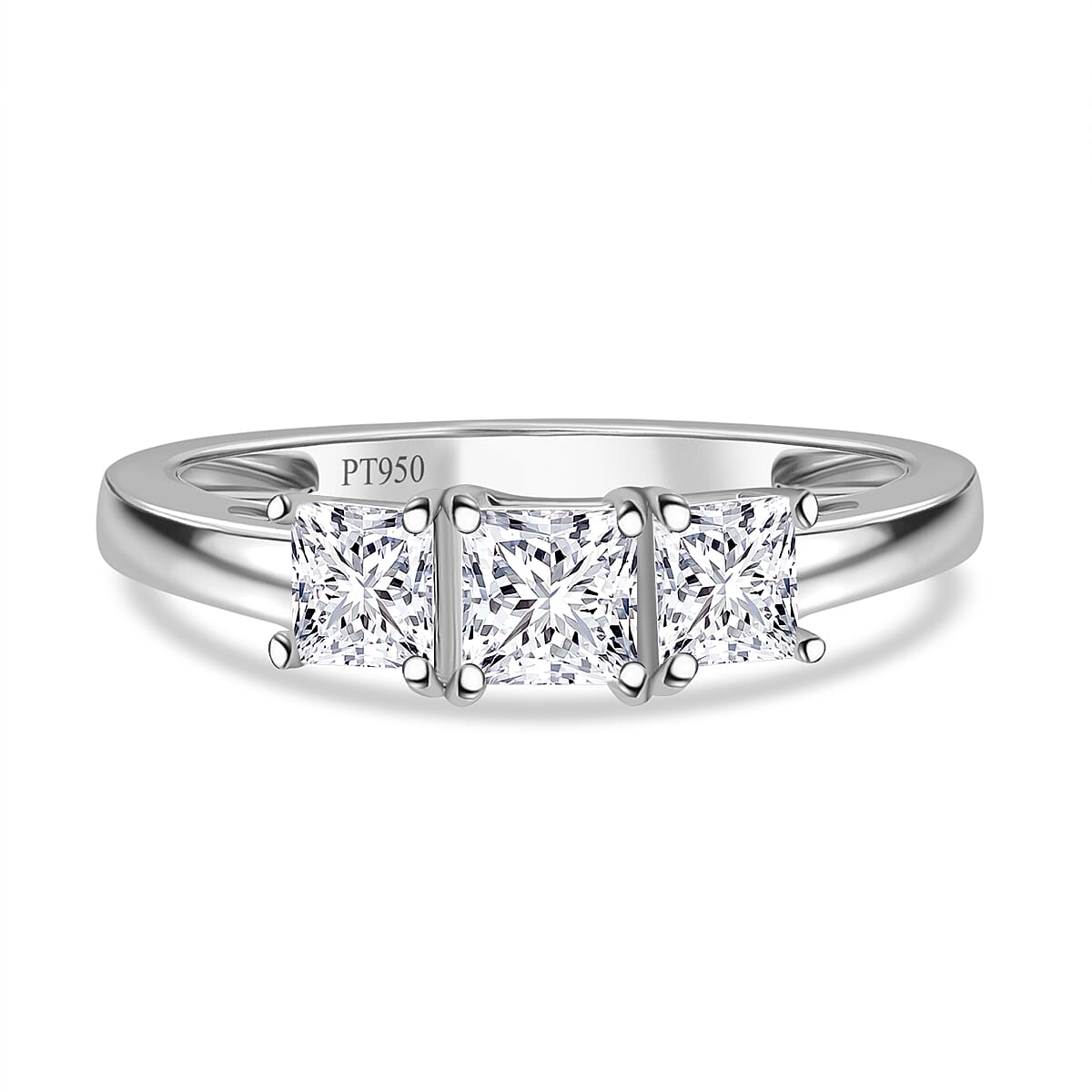 LUXURIANT  1.00 Ct. Lab Grown Diamond SGL Certified Ring in 950 Platinum (VS/E-F) 8016430 0
