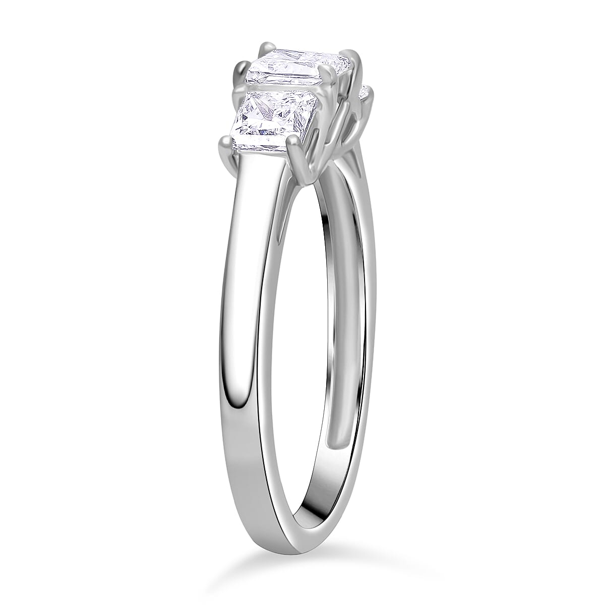 LUXURIANT  1.00 Ct. Lab Grown Diamond SGL Certified Ring in 950 Platinum (VS/E-F) 8016430 3