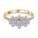 Luxuriant Diamond 9K Yellow Gold SGL Certified Lab Grown Diamond (VS-G/H) Boat Ring 1.00 Ct._8018652