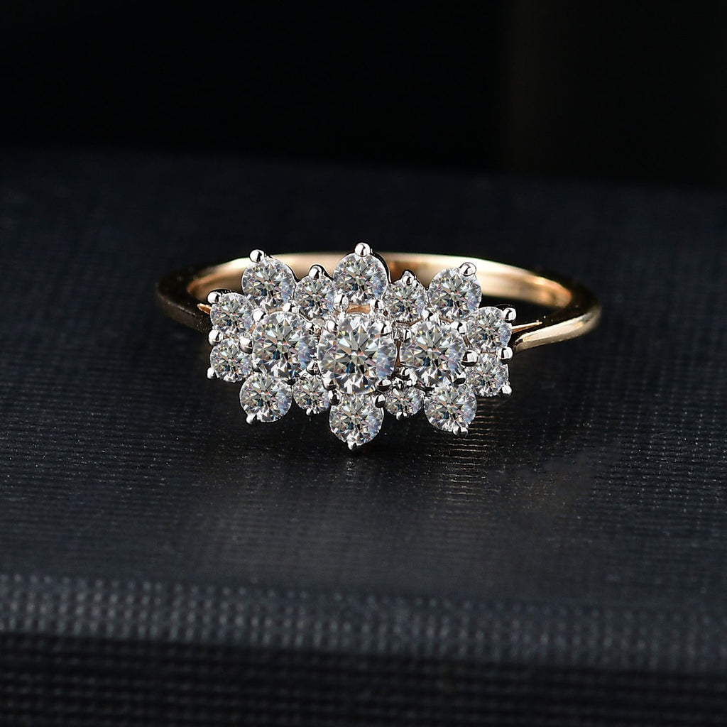 Luxuriant Diamond 9K Yellow Gold SGL Certified Lab Grown Diamond (VS-G/H) Boat Ring 1.00 Ct._8018652_1