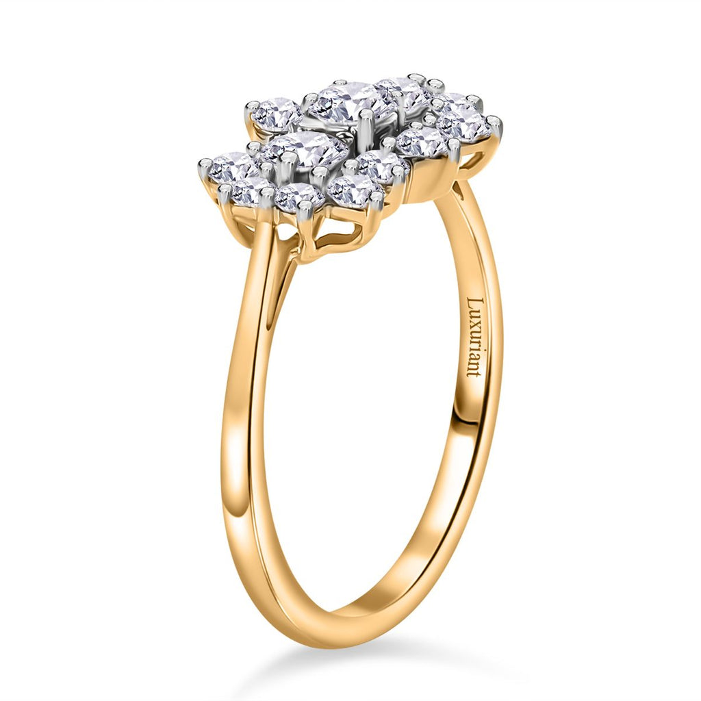 Luxuriant Diamond 9K Yellow Gold SGL Certified Lab Grown Diamond (VS-G/H) Boat Ring 1.00 Ct._8018652_3