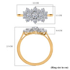 Luxuriant Diamond 9K Yellow Gold SGL Certified Lab Grown Diamond (VS-G/H) Boat Ring 1.00 Ct._8018652_5