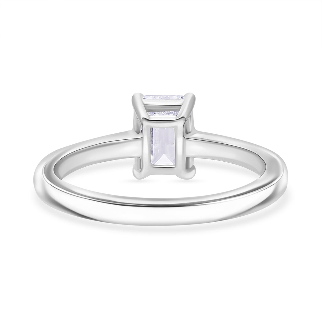 Luxuriant Diamond - 950 Platinum SGL Certified (VS/G-H) Lab Grown Diamond Emerald Ring 1.00 Ct_8018847_3