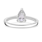 Luxuriant Diamond - 950 Platinum SGL Certified Lab Grown Diamond (VS-GH) Pear Ring 1.00 Ct