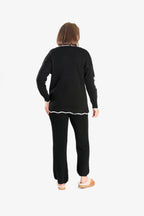 Straight Fit Knitted Trouser (Size 10 to 20) - Black_8018875_2
