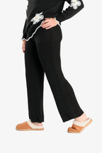 Straight Fit Knitted Trouser (Size 10 to 20) - Black_8018875_3