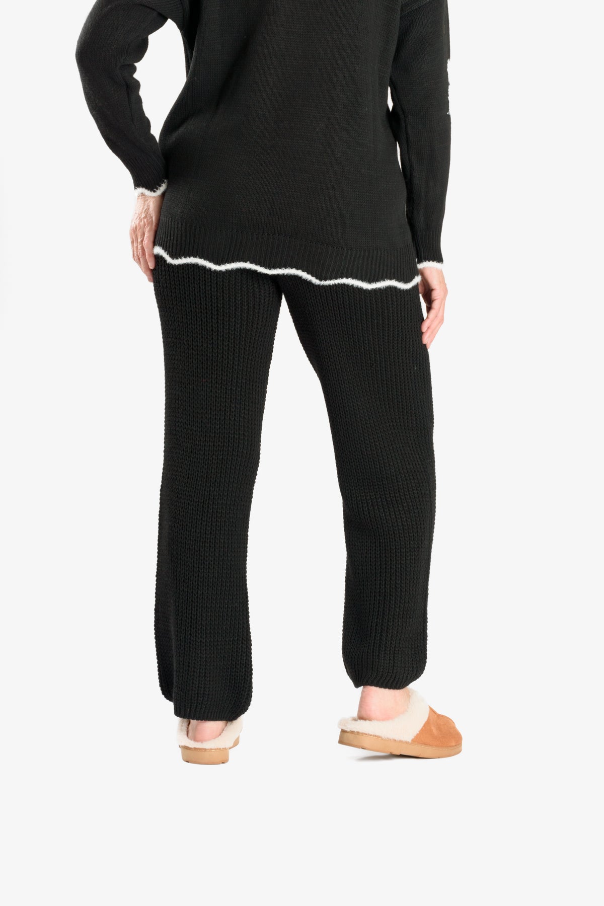 Straight-Fit Knitted Ladies Trousers V32594387 5