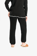Straight Fit Knitted Trouser (Size 10 to 20) - Black_8018875_5