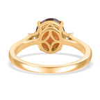 Luxoro  10K Yellow Gold  AAA   Honey Garnet ,  White Diamond  I2 Ring 3.60 pc,  Gold Wt. 2.98 Gms  3.600  Ct._8019067_4