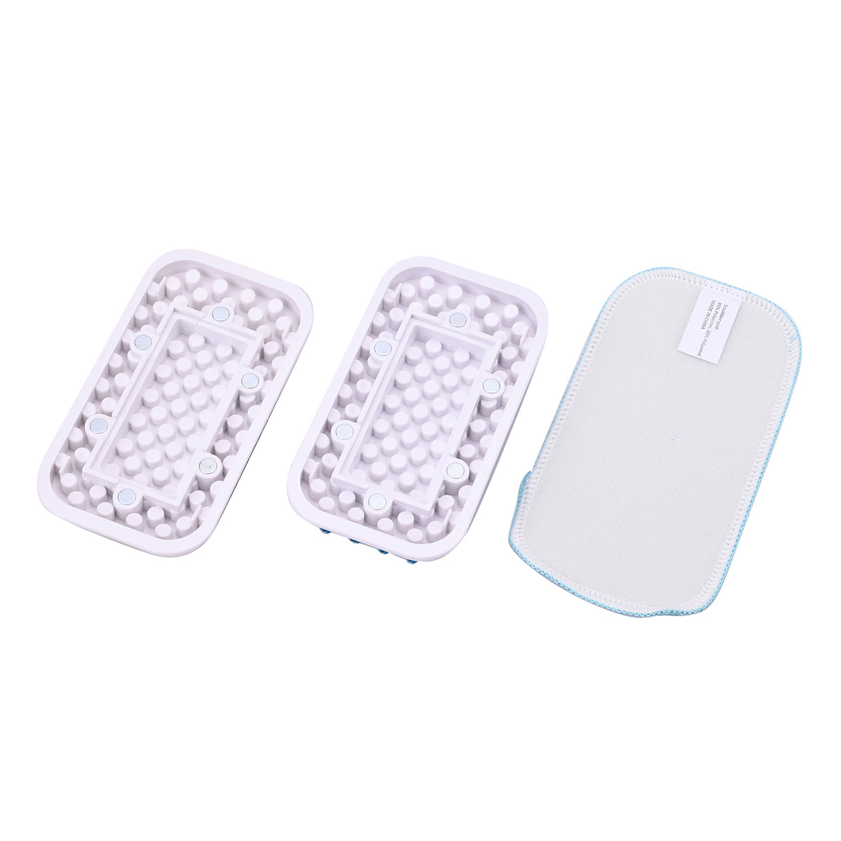 3 scrubber brushes including 1x Wire Brush, 1x Scrubbing Brush, and 1 Cloth Pad 8019748 2