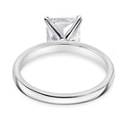 9K White Gold Lab Grown Diamond VS-G-H IGI Certified Solitaire Ring 3.00 Ct
