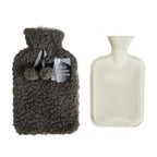 Must Have - Faux Fur 2 Litre Water Bottle with Soft Teddy Plush Cover - Brown