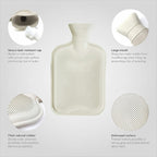 Must Have - Faux Fur 2 Litre Water Bottle with Soft Teddy Plush Cover - Brown