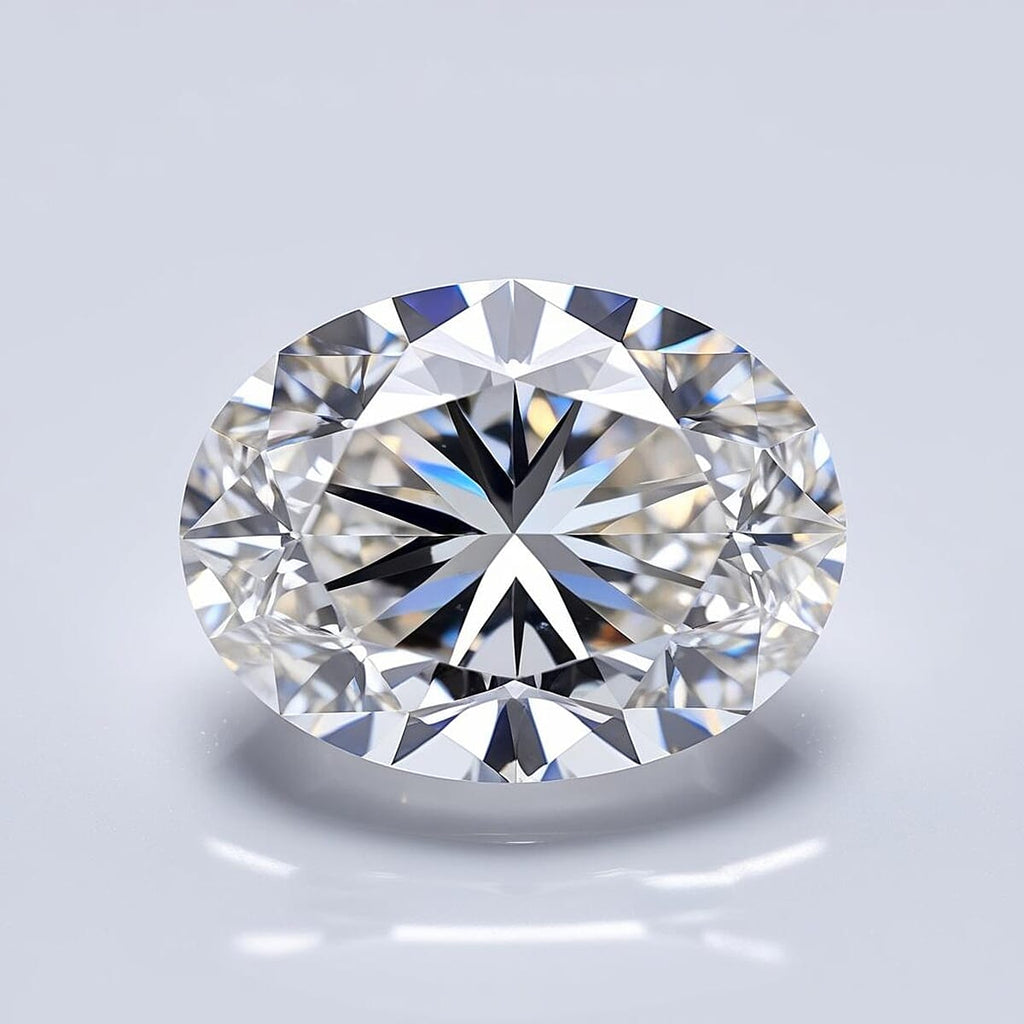 Lab Grown Diamond Oval 7.89x5.73 mm IGI Certified VS1-G Quality Diamond.