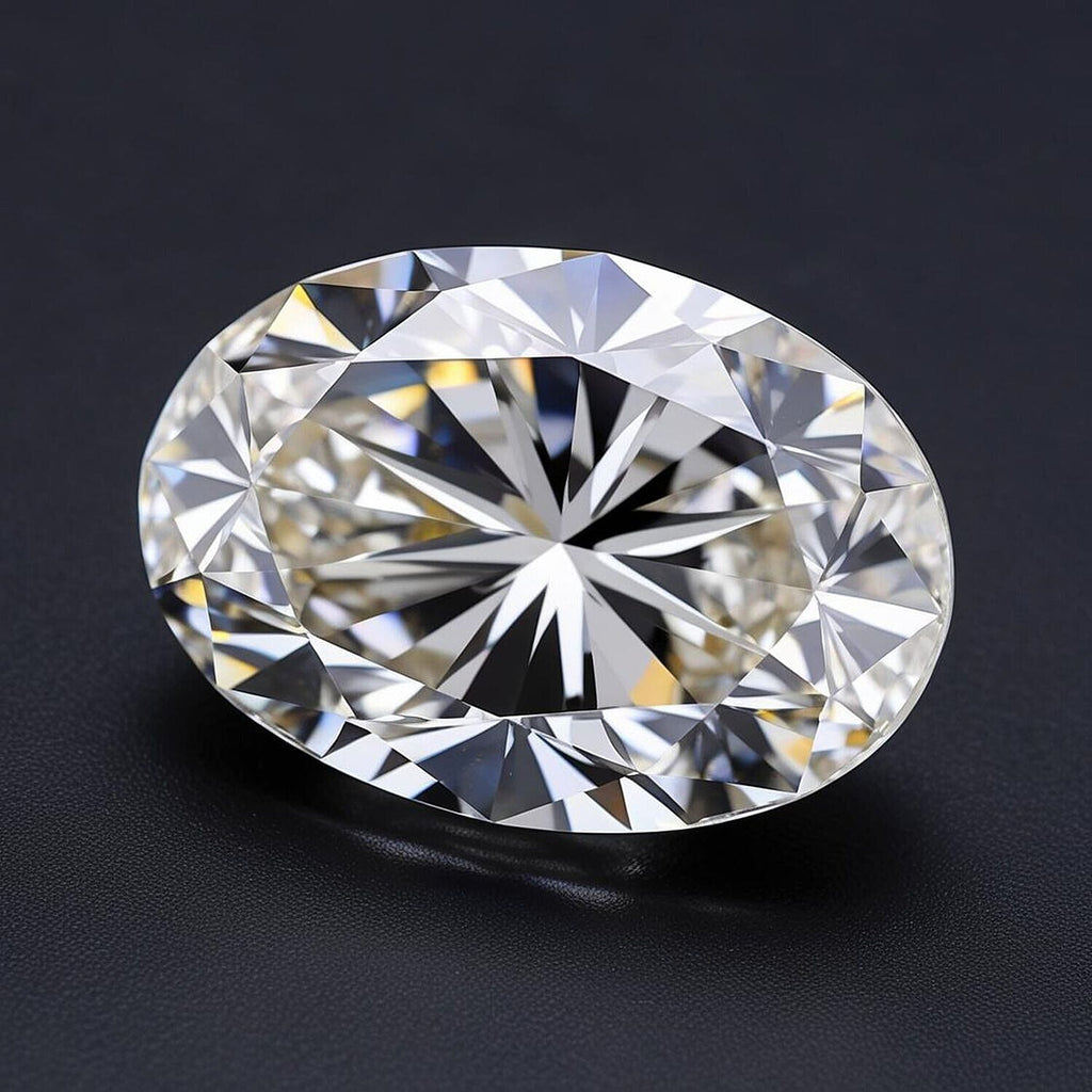 Lab Grown Diamond Oval 10.43x7.20 mm IGI Certified VS2-G Quality Diamond.
