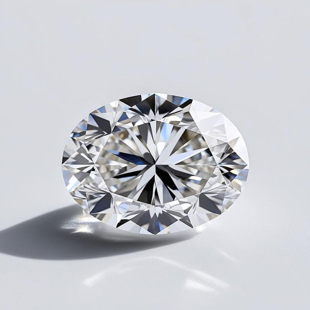 Lab Grown Diamond Oval 10.43x7.20 mm IGI Certified VS2-G Quality Diamond.