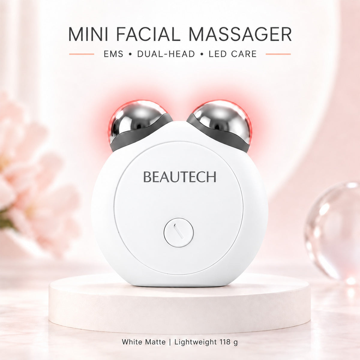 BEAUTECH - EMS Facial Toning Device - Red &amp; Blue Light Therapy &amp; Type-C Rechargeable 8020573 2