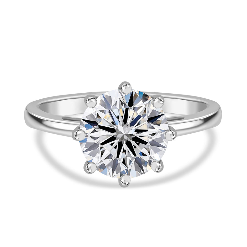 IGI Certified 950 Platinum Lab Grown Octillion Cut Diamond (VS/E-F) Solitaire Ring 3.03 Ct, Platinum Wt. 5.70 Gms._8020648