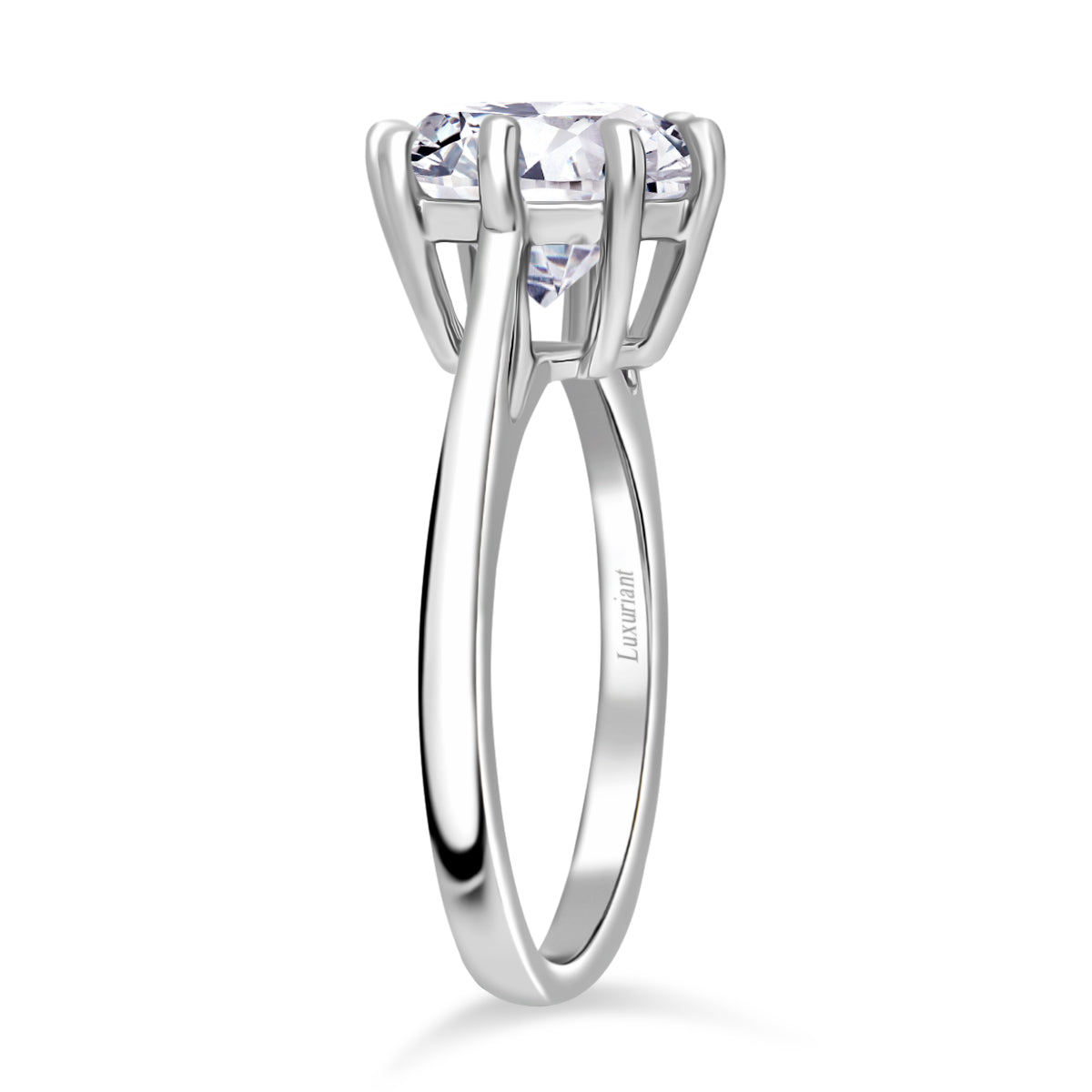 LUXURIANT 3 Ct. Lab Grown Diamond Solitaire Ring in 950 Platinum, IGI Certified 8020648 3