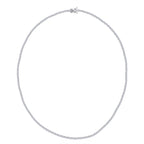 Luxuriant Diamond 14K White Gold (VS/GH) Lab Grown Diamond Necklace (Size - 17) 4.00 Ct, Gold wt. 8.00 Gms._8020787