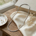 Luxuriant Diamond 14K White Gold (VS/GH) Lab Grown Diamond Necklace (Size - 17) 4.00 Ct, Gold wt. 8.00 Gms._8020787_2