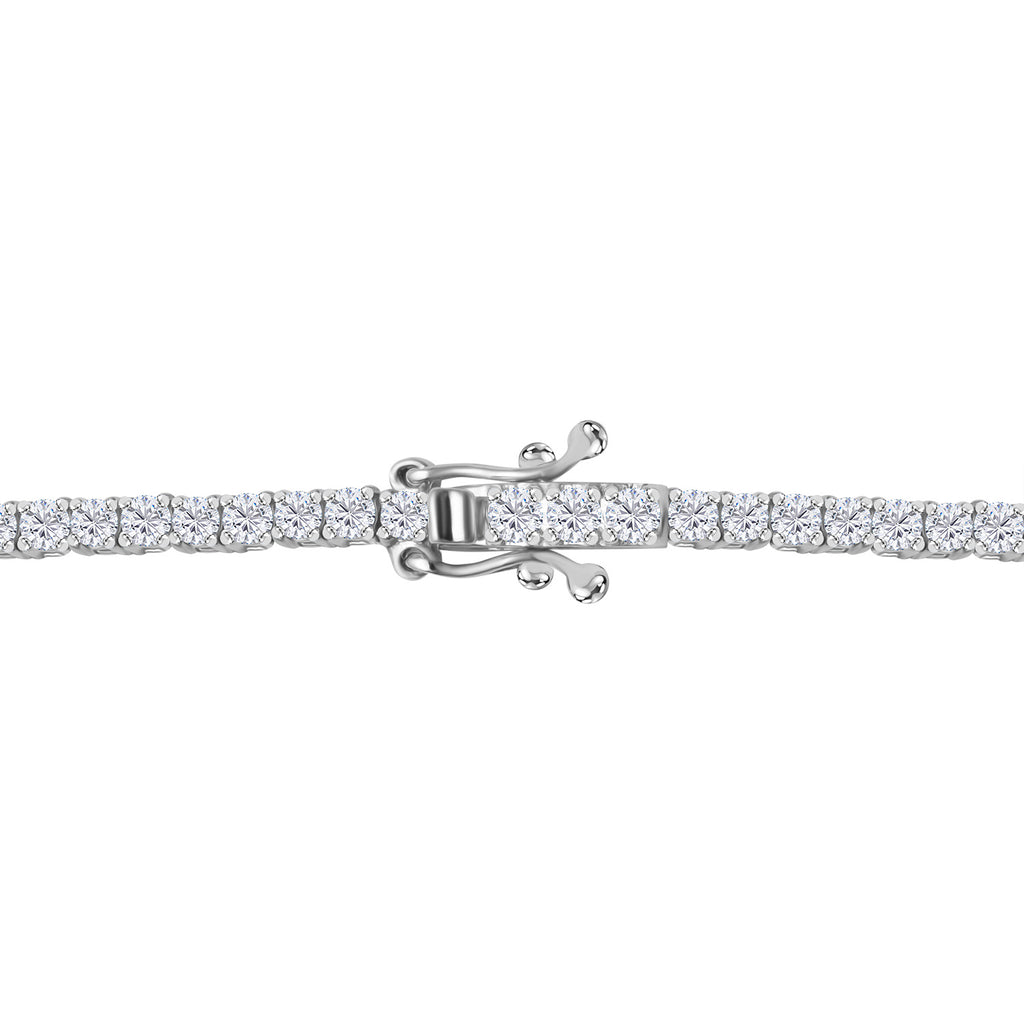 Luxuriant Diamond 14K White Gold (VS/GH) Lab Grown Diamond Necklace (Size - 17) 4.00 Ct, Gold wt. 8.00 Gms._8020787_4