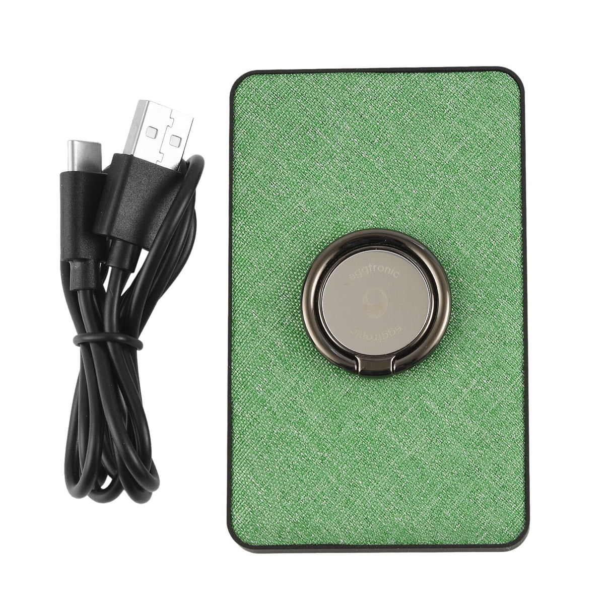 Eggtronic Wireless Power Ring with USB-C Fast Charging - 1,500mAh Power Bank with Holder Ring 8020801 0