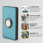 Wireless Power Ring Ultra-Fast 1,500mAh Slim Battery Pack With Phone ring Holder