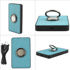 Wireless Power Ring Ultra-Fast 1,500mAh Slim Battery Pack With Phone ring Holder