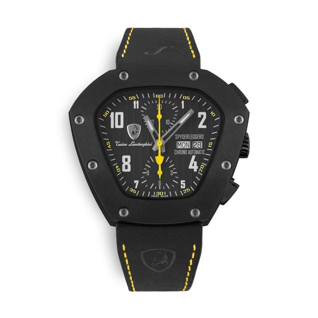 Tonino Lamborghini Spyderleggero Chronograph Swiss Made Watch - Black_8020855