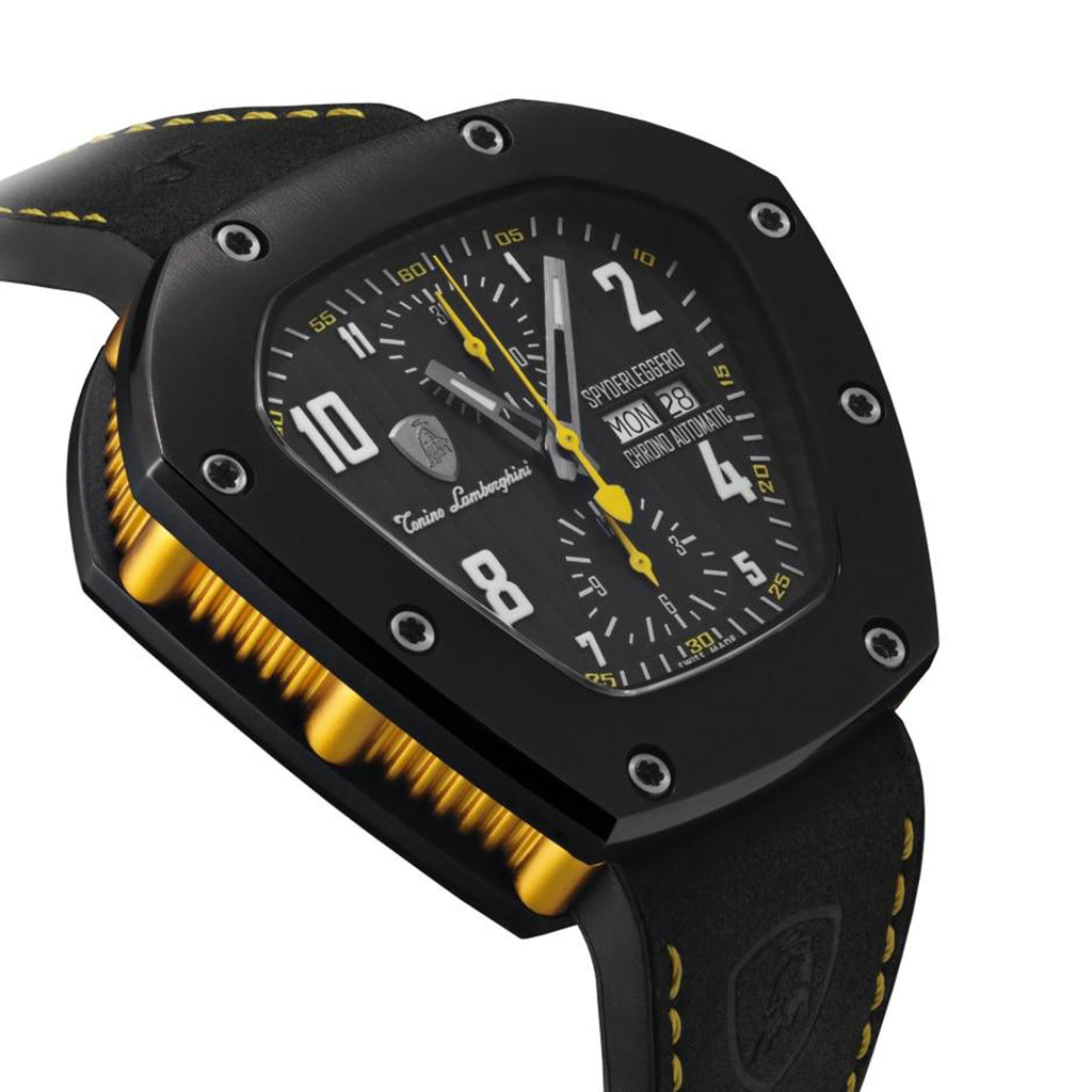 Tonino Lamborghini Spyderleggero Chronograph Swiss Made Watch - Black_8020855_3