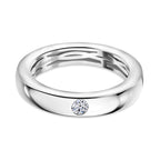 Luxuriant Diamond - Lab Grown Diamond (SI-G/H) Band Ring in Rhodium Overlay Sterling Silver_8021084