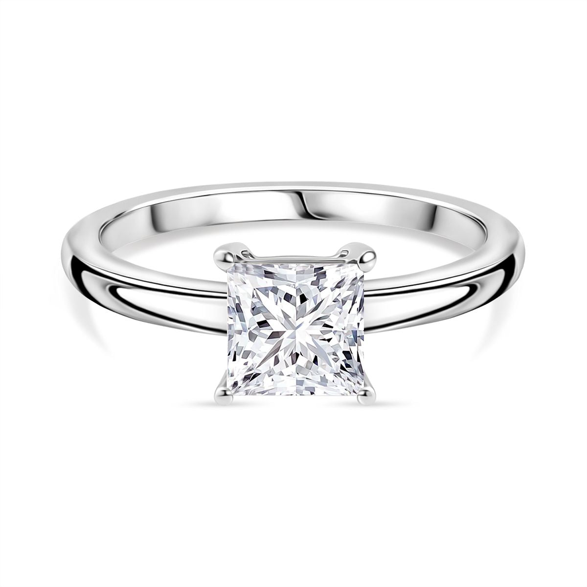 LUXURIANT 1 Ct. Lab Grown Diamond Solitaire Ring in 950 Platinum SGL Certified (VS-GH) 8021701 0