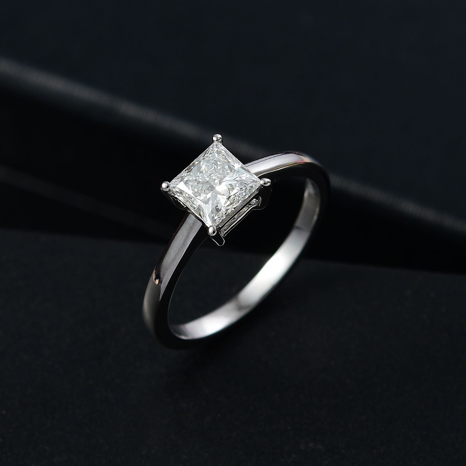 LUXURIANT 1 Ct. Lab Grown Diamond Solitaire Ring in 950 Platinum SGL Certified (VS-GH) 8021701 2