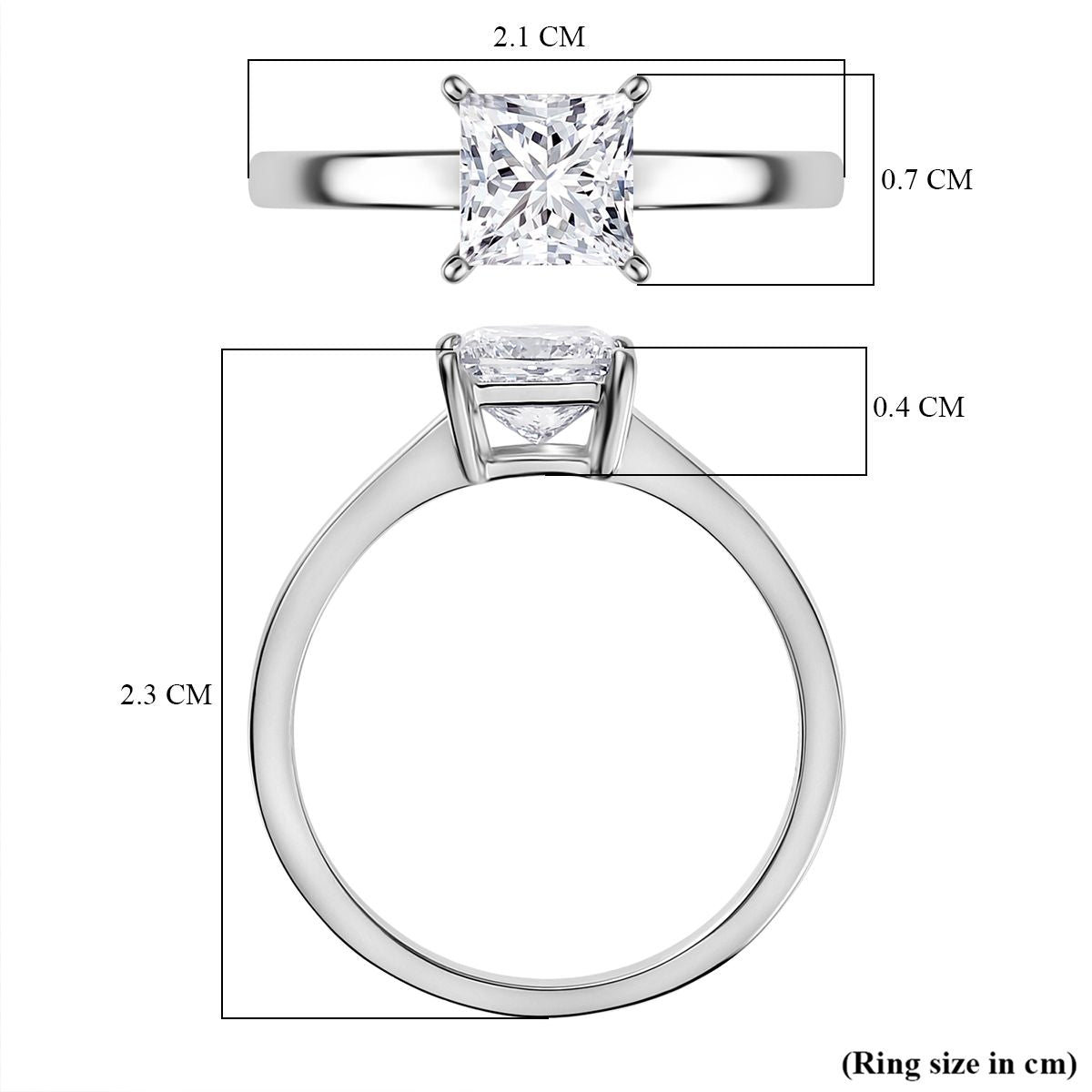 LUXURIANT 1 Ct. Lab Grown Diamond Solitaire Ring in 950 Platinum SGL Certified (VS-GH) 8021701 6