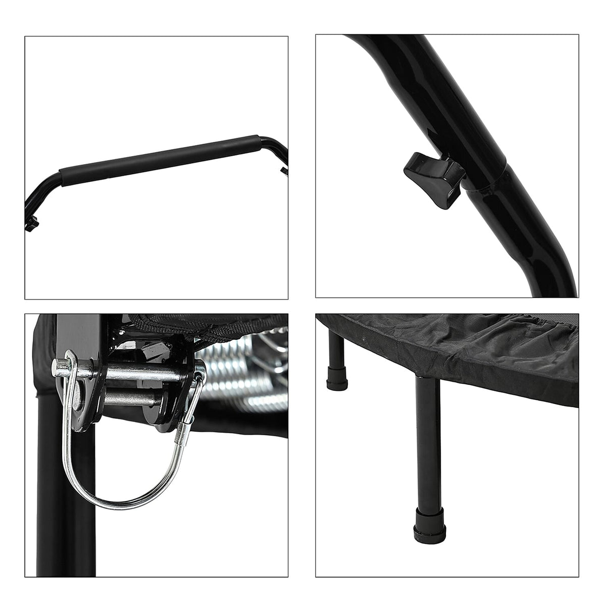 Soulsmart Foldable Trampoline - Black (Max weight 100Kg, 100cm dia x 26.5 Height) 8022130 5